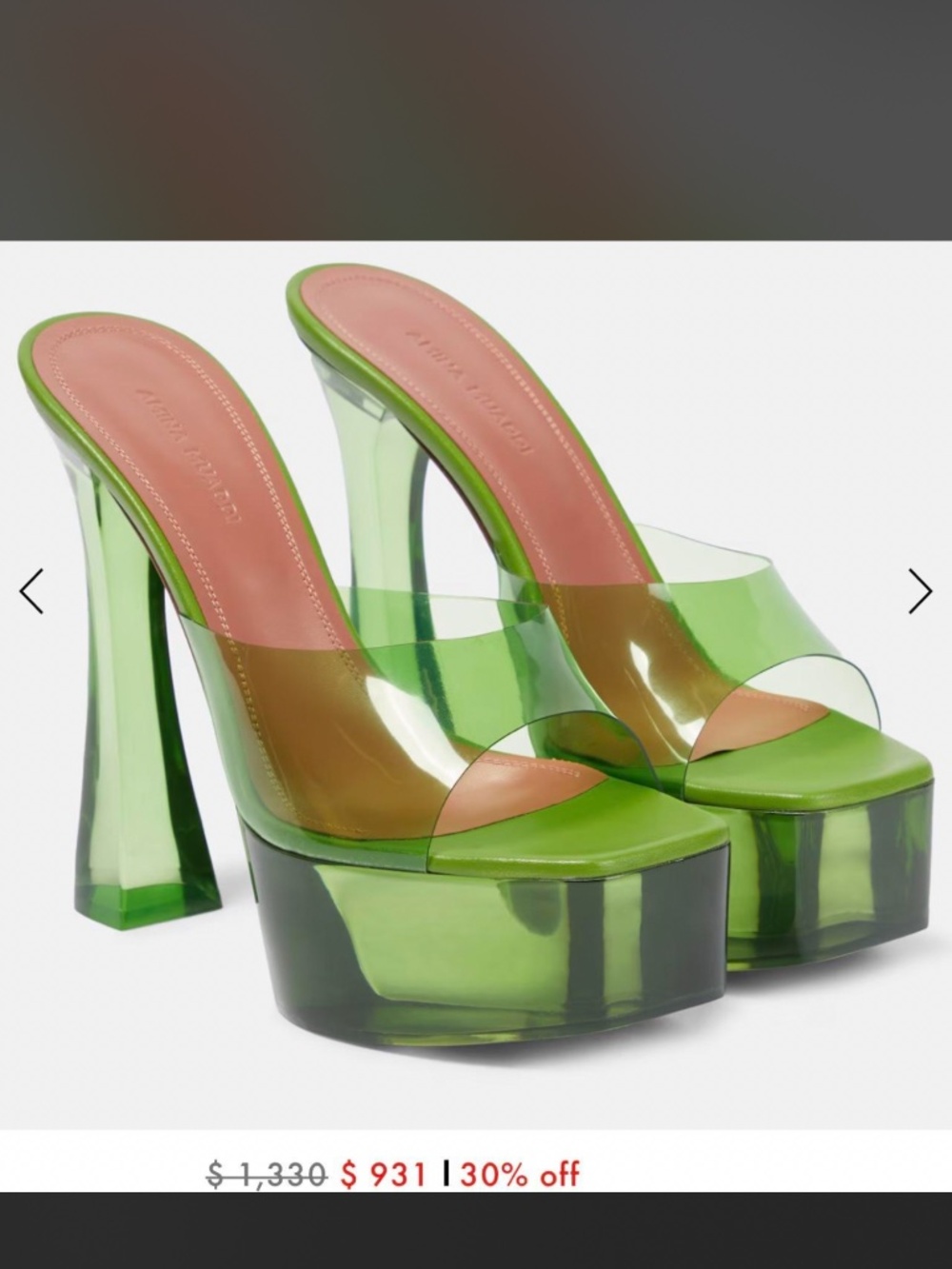 AMINA MUADDI platform HEELS - Picture 4 of 4